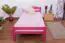 Kinderbett / Jugendbett "Easy Premium Line" K1/2n, Buche Vollholz massiv rosa lackiert