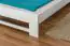 Kinderbett / Jugendbett Buche massiv Vollholz weiß lackiert 110, inkl. Lattenrost - Abmessung 140 x 200 cm