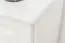 Kommode Kiefer massiv Vollholz weiß lackiert Junco 173 - Abmessung 78 x 121 x 42 cm