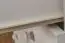 Kommode Kiefer massiv Vollholz weiß lackiert Junco  136 - Abmessung 100 x 80 x 42 cm