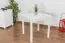 Tisch Kiefer massiv Vollholz weiß lackiert Junco 233C (eckig) - Abmessung 80 x 80 cm