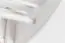 Garderobe Kiefer massiv Vollholz weiß lackiert Junco 346 – Abmessung 100 x 80 x 33 cm