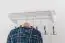 Garderobe Kiefer massiv Vollholz weiß lackiert Junco 347 – Abmessung 100 x 70 x 33 cm