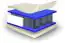 Matratze Basic Cool mit Taschen Federkern, 3 Zonen - Abmessungen: 80 x 200 cm