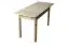 Tisch ausziehbar Kiefer massiv Vollholz natur 008 (eckig) - Abmessung 120/155 x 75 cm (B x T)