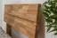 Jugendbett / Futonbett aus geöltem massiven Eichenholz Wooden Nature 01, Matratzenmaß: 140 x 200 cm, mit Kopfteil, Rahmenstärke 25 mm