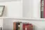 Regal "Easy Möbel" S12, Buche Vollholz massiv Weiß lackiert - 167 x 174 x 20 cm (H x B x T)