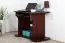 Schreibtisch Kiefer massiv Vollholz Walnussfarben Junco 197 - Abmessungen: 75 x 100 x 60 cm (H x B x T)
