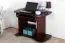 Schreibtisch Kiefer massiv Vollholz Walnussfarben Junco 197 - Abmessungen: 75 x 100 x 60 cm (H x B x T)