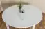 Tisch Kiefer massiv Vollholz weiß lackiert Junco 235B (rund) - Durchmesser 120 cm