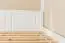 Kinderbett / Jugendbett Buche massiv Vollholz weiß lackiert 117, inkl. Lattenrost - Abmessung 120 x 200 cm