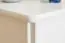 Nachtkommode Kiefer massiv Vollholz weiß Junco 130 - Abmessung 54 x 42 x 35 cm