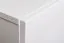 Wohnwand im modernen Stil Kongsvinger 61, Farbe: Grau Hochglanz / Eiche Wotan - Abmessungen: 180 x 280 x 40 cm (H x B x T), mit fünf Türen