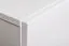 Schlichte Wohnzimmerwand Valand 05, Farbe: Weiß / Schwarz - Abmessungen: 170 x 250 x 40 cm (H x B x T), mit einer großen Hängevitrine
