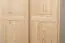 Kleiderschrank Massivholz natur 014 - 190 x 80 x 60 cm (H x B x T)