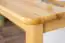 Esstisch Holz massiv 001 (eckig) - Abmessung 75 x 120 x 75 cm (H x B x T)