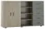Kommode Ciomas 22, Farbe: Sonoma Eiche / Grau - Abmessungen: 104 x 170 x 40 cm (H x B x T)