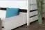 Schublade für Kinderbett / Jugendbett Hermann 01, Farbe: Weiß gebleicht / Nussfarben, massiv - 29 x 90 x 192 cm (H x B x L)