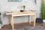Tisch ausziehbar Kiefer massiv Vollholz natur Junco 236F (eckig) - Abmessung 90 x 140 / 210 cm