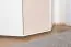 Kinderzimmer - Drehtürenschrank / Eckkleiderschrank Benjamin 15, Farbe: Weiß / Creme - Abmessungen: 198 x 86 x 86 cm (H x B x T)