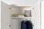 Drehtürenschrank / Kleiderschrank mit Rahmen Siumu 25, Farbe: Weiß / Weiß Hochglanz - 226 x 277 x 60 cm (H x B x T)