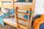 Etagenbett / Stockbett 90 x 190 cm für Kinder "Easy Premium Line" K17/n, Buche Massivholz Natur lackiert, teilbar