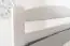 Stockbett für Erwachsene "Easy Premium Line" K18/h inkl. Liegeplatz und 2 Abdeckblenden, Kopfteil mit Löchern, Buche Vollholz massiv Weiß - Liegefläche: 90 x 200 cm, teilbar