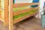 Etagenbett 140 x 190 cm für Erwachsene "Easy Premium Line" K24/n, Kopf- und Fußteil gerade, Buche Massivholz Natur lackiert, teilbar