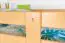 Stockbett 140 x 190 cm für Erwachsene "Easy Premium Line" K24/n, Kopf- und Fußteil gerade, Buche Massivholz Natur lackiert, teilbar