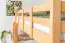 Etagenbett 160 x 200 cm für Erwachsene "Easy Premium Line" K24/n, Kopf- und Fußteil gerade, Buche Massivholz Natur lackiert, teilbar