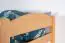 Hochbett mit Rutsche 80 x 190 cm, Buche Massivholz Natur lackiert, umbaubar in ein Einzelbett, "Easy Premium Line" K30/n