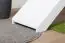 Weißes Hochbett mit Rutsche 90 x 200 cm, Buche Massivholz Weiß lackiert, umbaubar, "Easy Premium Line" K30/n