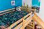 Großes Hochbett mit Rutsche 120 x 200 cm, Buche Massivholz Natur lackiert, umbaubar in ein Einzelbett, "Easy Premium Line" K31/n