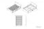 Einzelbett / Gästebett Knoxville 17, Farbe: Kiefer Weiß / Grau - Liegefläche: 120 x 200 cm (B x L), mit 2 Schubladen