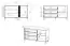 Kommode Lassila 05, Farbe: Eiche Artisan / Schwarz - Abmessungen: 83 x 138 x 40 cm (H x B x T), mit einer Tür, 3 Schubladen und 2 Fächern