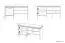 Sitzbank mit Stauraum / Schuhregal Pandrup 05, Farbe: Eiche - Abmessungen: 55 x 105 x 34 cm (H x B x T), mit 1 Tür und 4 Fächern