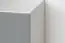Kommode Hohgant 02, Farbe: Weiß / Grau Hochglanz - 92 x 120 x 42 cm (H x B x T)