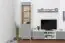 Wohnzimmer - Set A Hohgant, 3-teilig, Farbe: Weiß / Grau Hochglanz
