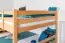 Kinderstockbett 160 x 200 cm | Massivholz: Buche | Natur Lackiert | umbaubar in 2 Einzelbetten | Premium-Qualität | inkl. Rollroste Abbildung