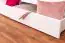 Funktions-Stockbett 90 x 200 cm mit 2 Schubladen als Stauraum | Massivholz: Buche | Weiß Lackiert | umbaubar in zwei Einzelbetten | Premium-Qualität | inkl. Rollroste Abbildung
