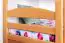 Funktions-Stockbett 90 x 200 cm mit 2 Schubladen als Stauraum | Massivholz: Buche | Natur Lackiert | umbaubar in zwei Einzelbetten | Premium-Qualität | inkl. Rollroste Abbildung