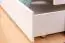 Funktions-Stockbett 90 x 200 cm mit 2 Schubkästen als Stauraum | Massivholz: Buche | Weiß Lackiert | umbaubar in zwei Einzelbetten | Premium-Qualität | inkl. Rollroste Abbildung