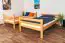 Stockbett 120 x 200 cm (umbaubar) | Massivholz: Buche | Natur Lackiert | umbaubar in zwei Einzelbetten | Premium-Qualität | inkl. Rollroste Abbildung