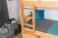 Kinderstockbett inkl. Stauraum (2 Schubladen) | 90 x 200 cm | Massivholz: Buche | Natur Lackiert | umbaubar in 2 Einzelbetten | Premium-Qualität | inkl. Rollroste Abbildung