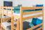 Kinderstockbett 140 x 190 cm | Massivholz: Buche | Natur Lackiert | umbaubar in 2 Einzelbetten | Premium-Qualität | inkl. Rollroste Abbildung