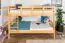 Kinderstockbett 140 x 200 cm | Massivholz: Buche | Natur Lackiert | umbaubar in 2 Einzelbetten | Premium-Qualität | inkl. Rollroste Abbildung