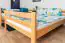 Kinderstockbett 140 x 190 cm | Massivholz: Buche | Natur Lackiert | umbaubar in 2 Einzelbetten | Premium-Qualität | inkl. Rollroste Abbildung