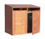 Mülltonnenbox Cubo Doppelt, Hartholz - Abmessung: 84 x 150 x 135 cm (L x B x H)