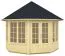Gartenhaus Heiterberg inkl. Fußboden - 40 mm Blockbohlenhaus, Grundfläche: 8,9 m², Zeltdach