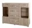 Vitrine Kikori 20, Farbe: Sonoma Eiche - Abmessungen: 103 x 130 x 40 cm (H x B x T)